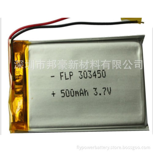 3.7V 500mAh Lithium ion polymer battery pack